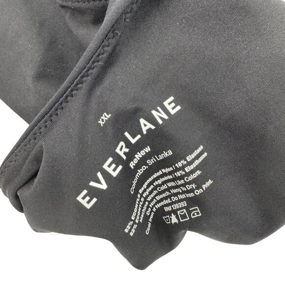 Everlane Swimsuit‎ The String Renew Nylon One Piece Women Size 2XL Black - Picture 7 of 7